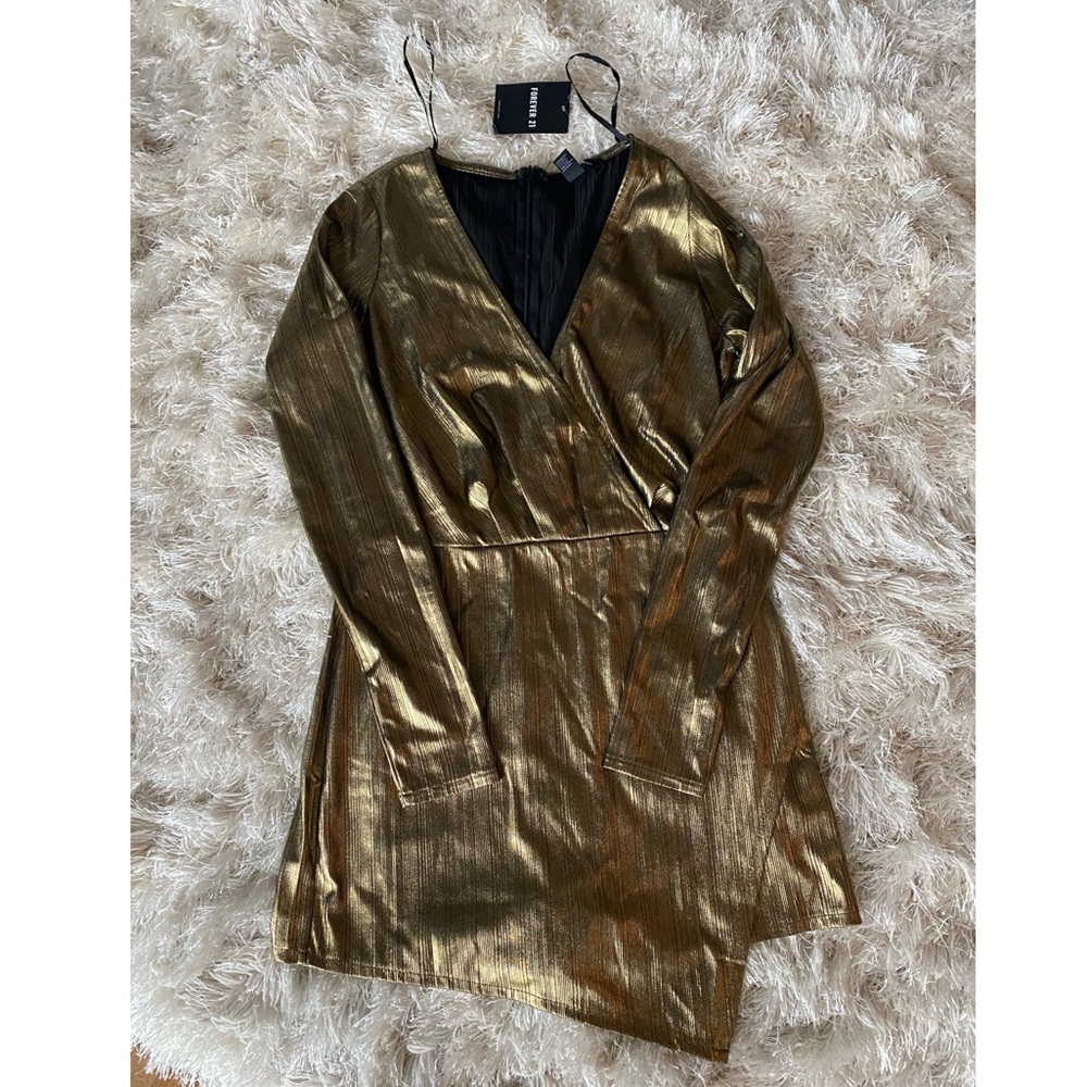 Metallic Surplice Romper